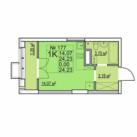 13 м², квартира-студия 2 150 000 ₽ - изображение 61