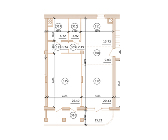 64,5 м², квартира-студия 15 500 000 ₽ - изображение 27