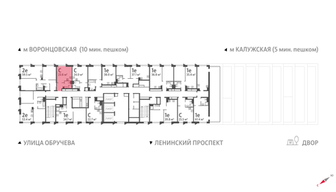 22,7 м², квартира-студия 14 170 860 ₽ - изображение 36