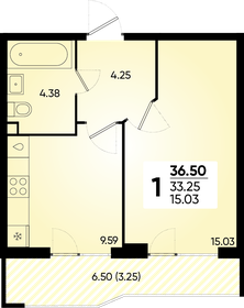 36,2 м², 1-комнатная квартира 5 528 983 ₽ - изображение 29
