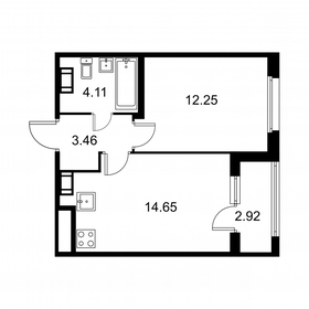 35,9 м², 1-комнатная квартира 5 748 800 ₽ - изображение 36