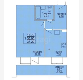 42,8 м², 1-комнатная квартира 4 791 000 ₽ - изображение 107