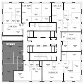 Квартира 74,6 м², 2-комнатная - изображение 2