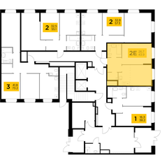 Квартира 43,9 м², 2-комнатная - изображение 2