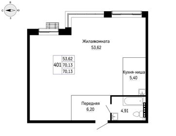 43,9 м², квартира-студия 5 048 500 ₽ - изображение 37