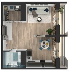 Квартира 42,2 м², студия - изображение 4