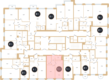 60,8 м², 1-комнатные апартаменты 11 990 000 ₽ - изображение 14