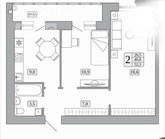 74 м², 3-комнатная квартира 5 700 000 ₽ - изображение 42