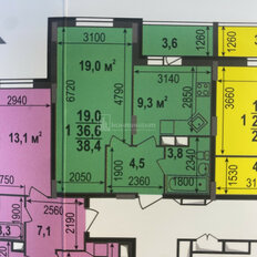 Квартира 38,4 м², 1-комнатная - изображение 2