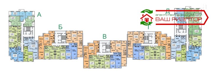 53 м², 2-комнатная квартира 5 100 000 ₽ - изображение 94