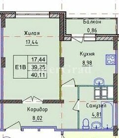 Квартира 40,1 м², 1-комнатная - изображение 1