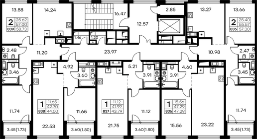 Квартира 44,5 м², 1-комнатная - изображение 2