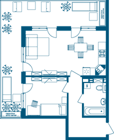 75,4 м², 2-комнатные апартаменты 24 145 942 ₽ - изображение 59