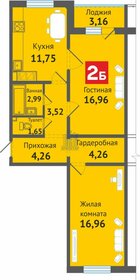 63 м², 2-комнатная квартира 5 500 000 ₽ - изображение 33