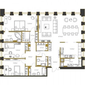 Квартира 173,2 м², 3-комнатная - изображение 1
