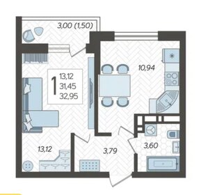 Квартира 34 м², 1-комнатная - изображение 2