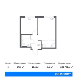 36,3 м², 1-комнатная квартира 9 505 360 ₽ - изображение 16