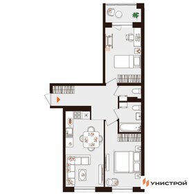 Квартира 61,3 м², 2-комнатная - изображение 1