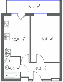 39,4 м², 1-комнатная квартира 4 390 000 ₽ - изображение 52