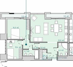 89,7 м², 3-комнатная квартира 21 000 000 ₽ - изображение 88