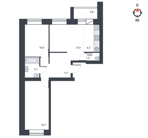 60,6 м², 3-комнатная квартира 8 181 000 ₽ - изображение 34
