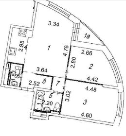 Квартира 57,6 м², 3-комнатная - изображение 1