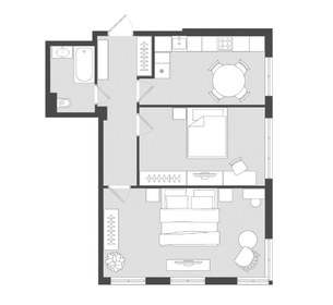 Квартира 70 м², студия - изображение 2