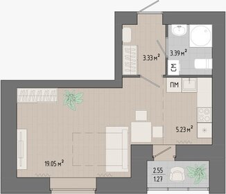 55,1 м², 3-комнатная квартира 5 800 000 ₽ - изображение 34