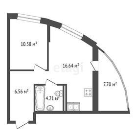 Квартира 46,7 м², 1-комнатная - изображение 1