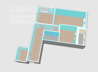 Квартира 66,1 м², 2-комнатная - изображение 3