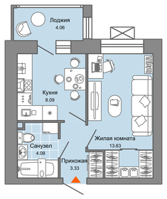 31 м², 1-комнатная квартира 4 233 530 ₽ - изображение 6