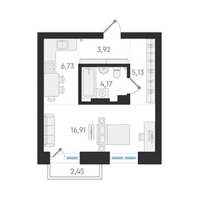 36 м², квартира-студия 9 450 000 ₽ - изображение 70