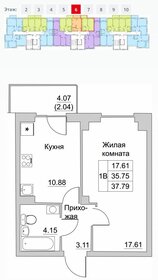 38 м², 1-комнатная квартира 4 300 000 ₽ - изображение 107