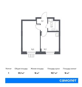 33,8 м², 1-комнатные апартаменты 5 980 596 ₽ - изображение 12