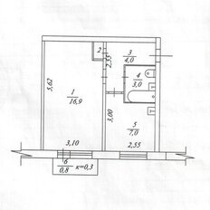 Квартира 33,2 м², 1-комнатная - изображение 2