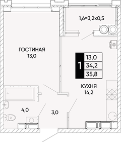 35 м², 1-комнатная квартира 8 900 000 ₽ - изображение 72