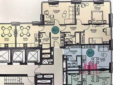 Квартира 85 м², 3-комнатная - изображение 1