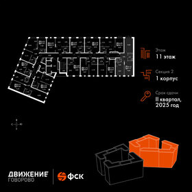 59,3 м², 3-комнатные апартаменты 14 399 282 ₽ - изображение 48