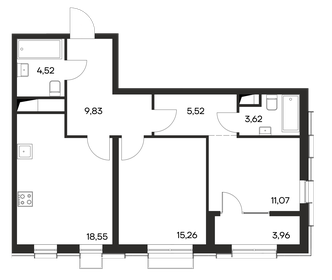 88,7 м², 2-комнатная квартира 11 090 000 ₽ - изображение 23