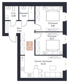 53,5 м², 2-комнатная квартира 6 147 000 ₽ - изображение 78