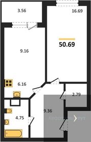 50,6 м², 1-комнатная квартира 6 830 656 ₽ - изображение 21