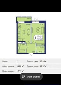 Квартира 33,9 м², 1-комнатная - изображение 1