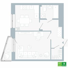 41,3 м², 1-комнатная квартира 6 130 000 ₽ - изображение 34