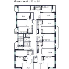 Квартира 77 м², 2-комнатная - изображение 2
