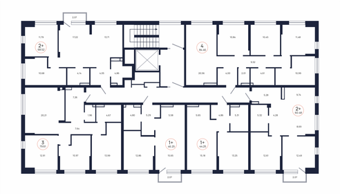 104,5 м², 3-комнатная квартира 11 370 000 ₽ - изображение 56