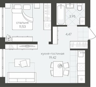 33,3 м², 1-комнатная квартира 3 900 000 ₽ - изображение 43