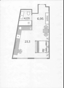 Квартира 34 м², студия - изображение 1