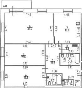 Квартира 124,7 м², 3-комнатная - изображение 1