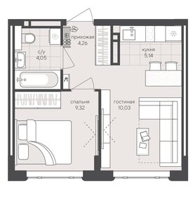 32,9 м², 1-комнатная квартира 4 500 000 ₽ - изображение 131