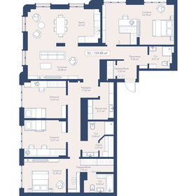 Квартира 158,3 м², 5-комнатная - изображение 1